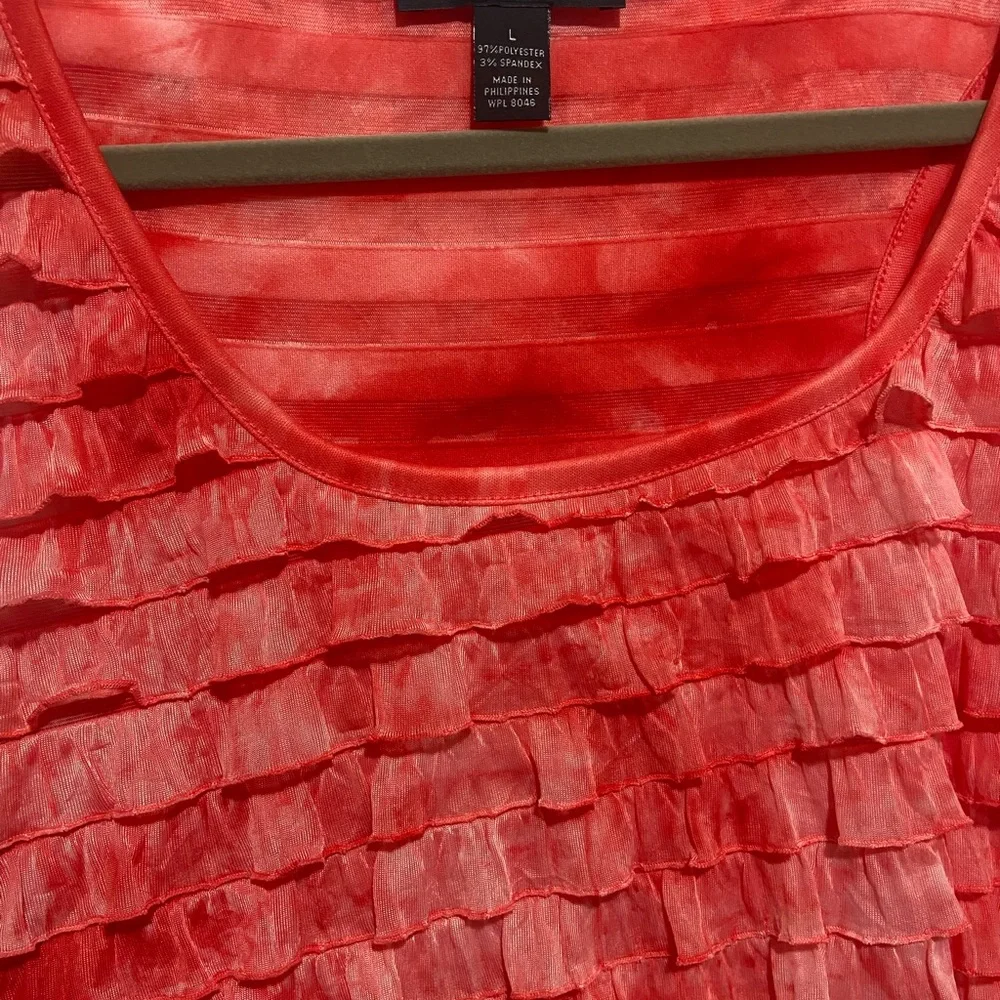 INC Ruffled Sleeveless Layered Top - Picture 5 of 6